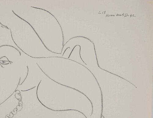 Modèle aux cheveux longs di Henri Matisse, Stampa in vendita su Singulart