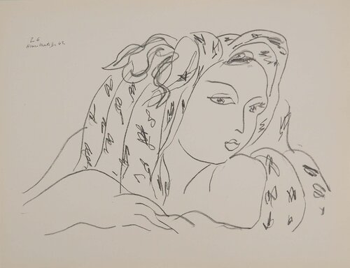 Jeune femme jouant de son charme van Henri Matisse, Afdruk te koop op Singulart