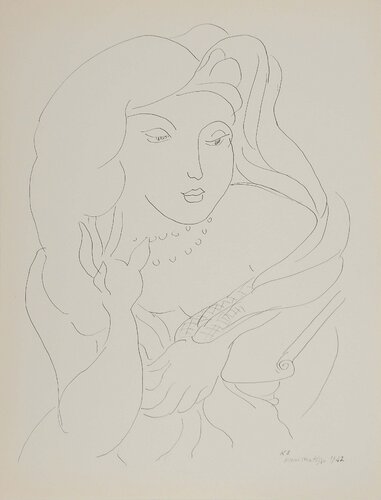 La dame aux perles von Henri Matisse, Druck kaufen auf Singulart