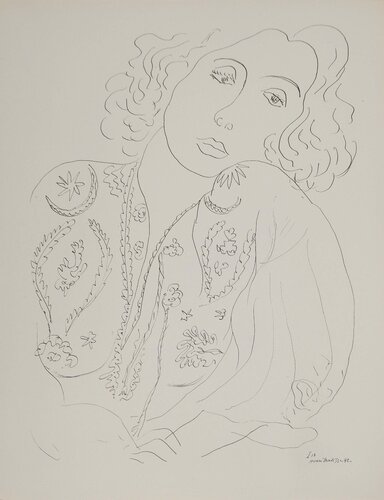Jeune fille à la blouse von Henri Matisse, Druck kaufen auf Singulart