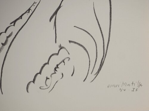 Portrait au foulard à pois di Henri Matisse, Stampa in vendita su Singulart