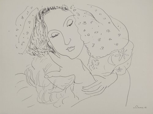Jeune fille à la cape de Henri Matisse, Impresión a la venta en Singulart