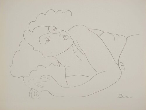 Femme sur canapé par Henri Matisse, Édition en vente sur Singulart