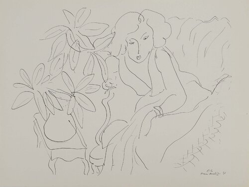 Au salon de thé von Henri Matisse, Druck kaufen auf Singulart