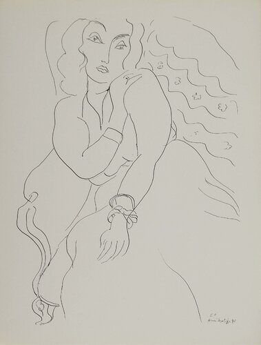 Jeune femme pudique de Henri Matisse, Impresión a la venta en Singulart