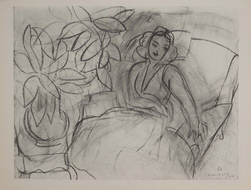 Femme alitée de Henri Matisse, Impresión a la venta en Singulart