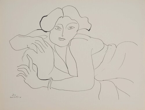 Femme accoudée van Henri Matisse, Afdruk te koop op Singulart
