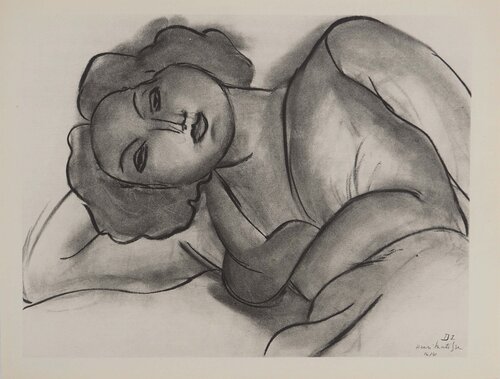 Jeune femme allongée van Henri Matisse, Afdruk te koop op Singulart
