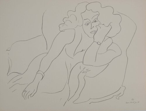 Femme à la chevelure bouclée van Henri Matisse, Afdruk te koop op Singulart