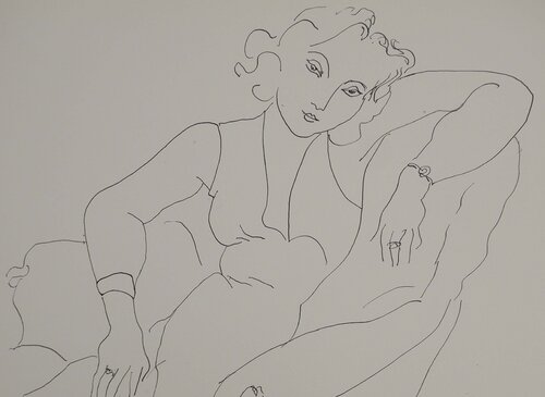 Jeune fille posant di Henri Matisse, Stampa in vendita su Singulart