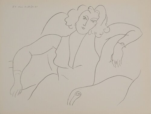 Jeune femme assise van Henri Matisse, Afdruk te koop op Singulart