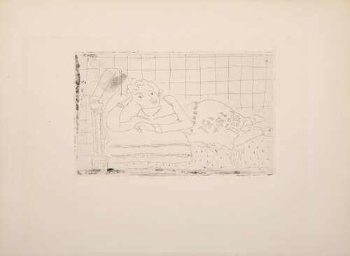 Figure Allongee sur un lit d'acajou van Henri Matisse, Afdruk te koop op Singulart