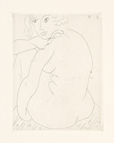 Nu Assis de Trois Quarts, Le Visage de Face van Henri Matisse, Afdruk te koop op Singulart