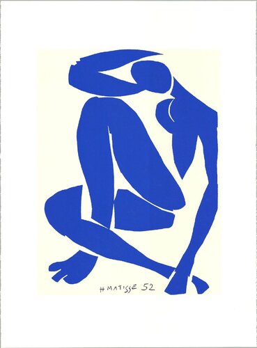 Blue Nude IV di Henri Matisse, Stampa in vendita su Singulart