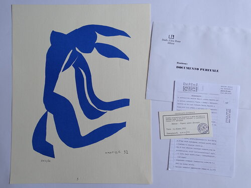 Blue composition girl by Henri Matisse, Print for Sale on Singulart