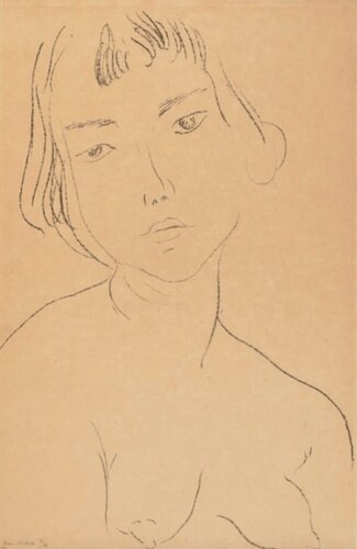 SLIGHTLY TILTED FACE TO THE LEFT van Henri Matisse, Afdruk te koop op Singulart
