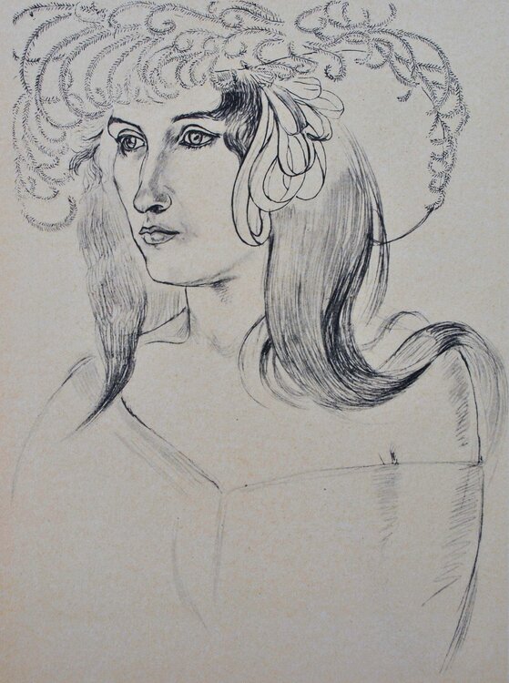 Femme au grand chapeau Henri Matisse