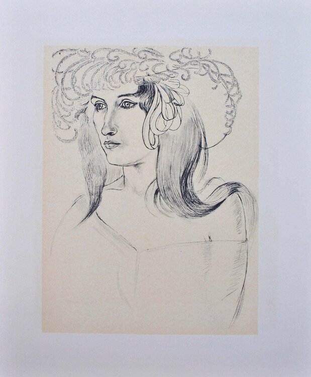 Femme au grand chapeau Henri Matisse