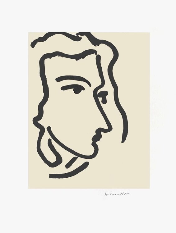 Nadia regardant à droite Henri Matisse