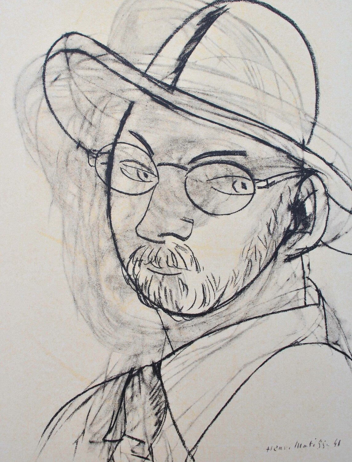 Autoportrait au chapeau Henri Matisse