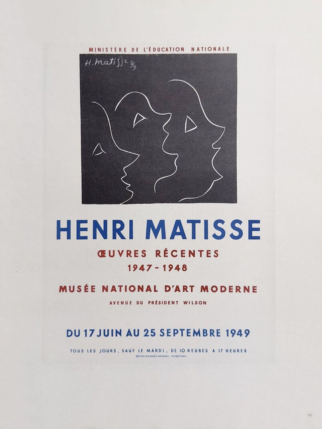 AF 1949 - Musée National d'Art Moderne Henri Matisse Druck zu verkaufen