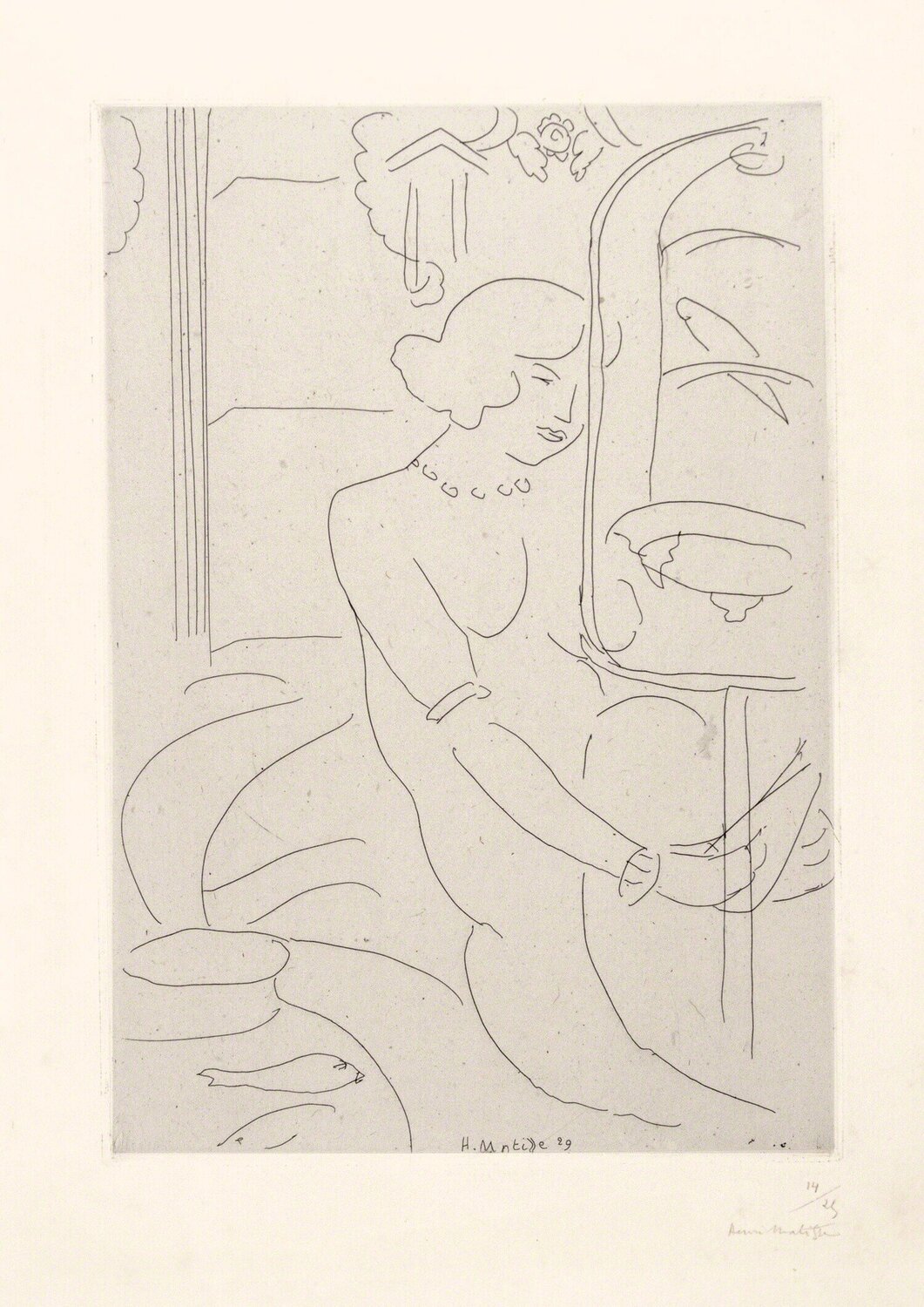 La cage de Perruches et les Poissons Rouges Henri Matisse Druck zu verkaufen