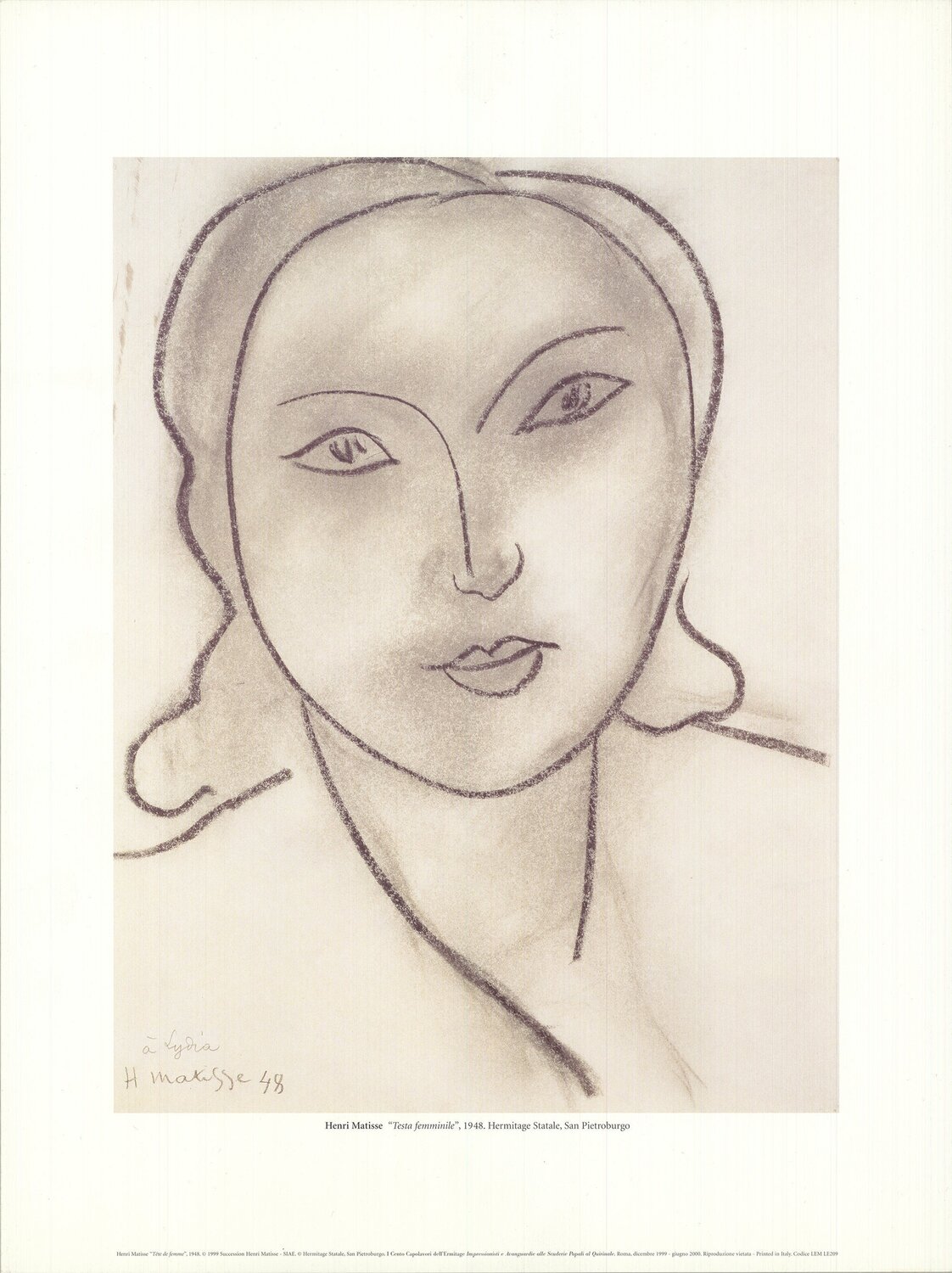 Testa Femminile Henri Matisse
