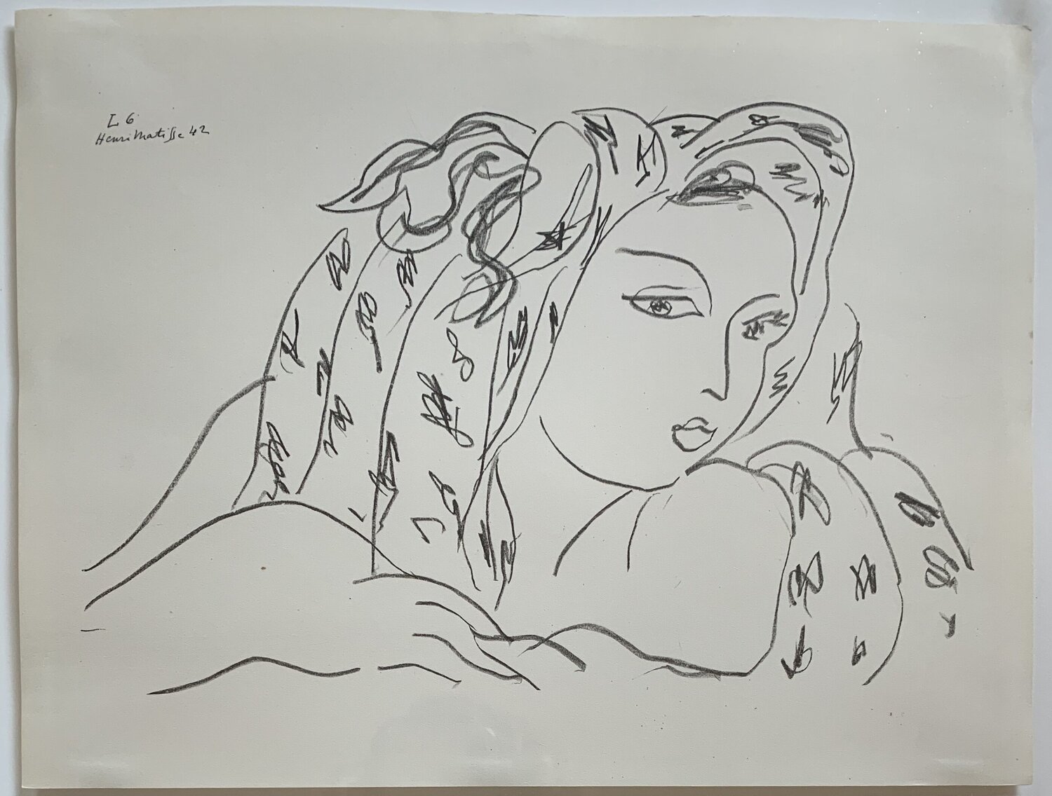 Portrait of a Woman Henri Matisse Stampa in vendita