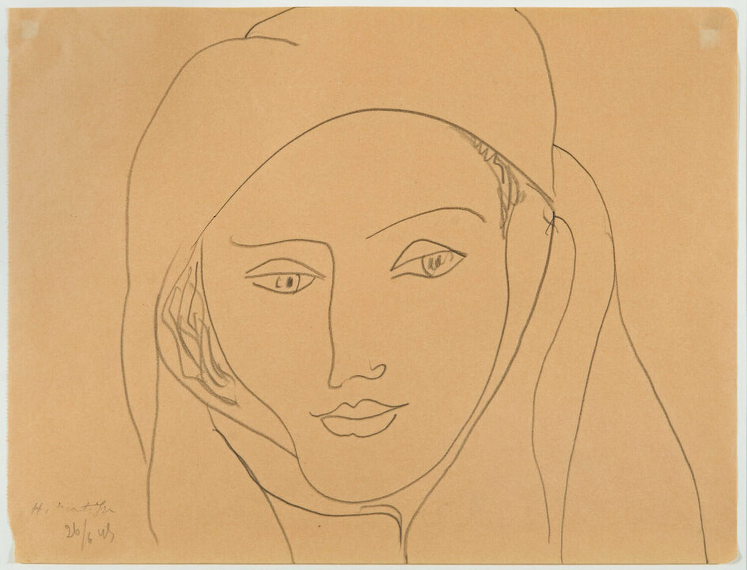 Head with Shawl Henri Matisse