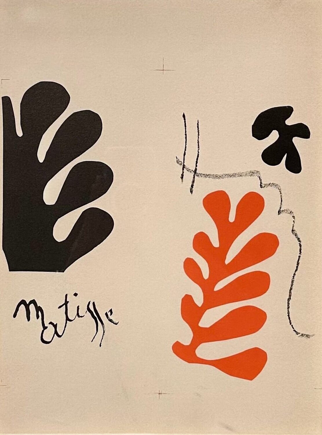 Cover Maquette For Henri Matisse Lithographies Rares Henri Matisse Druck zu verkaufen