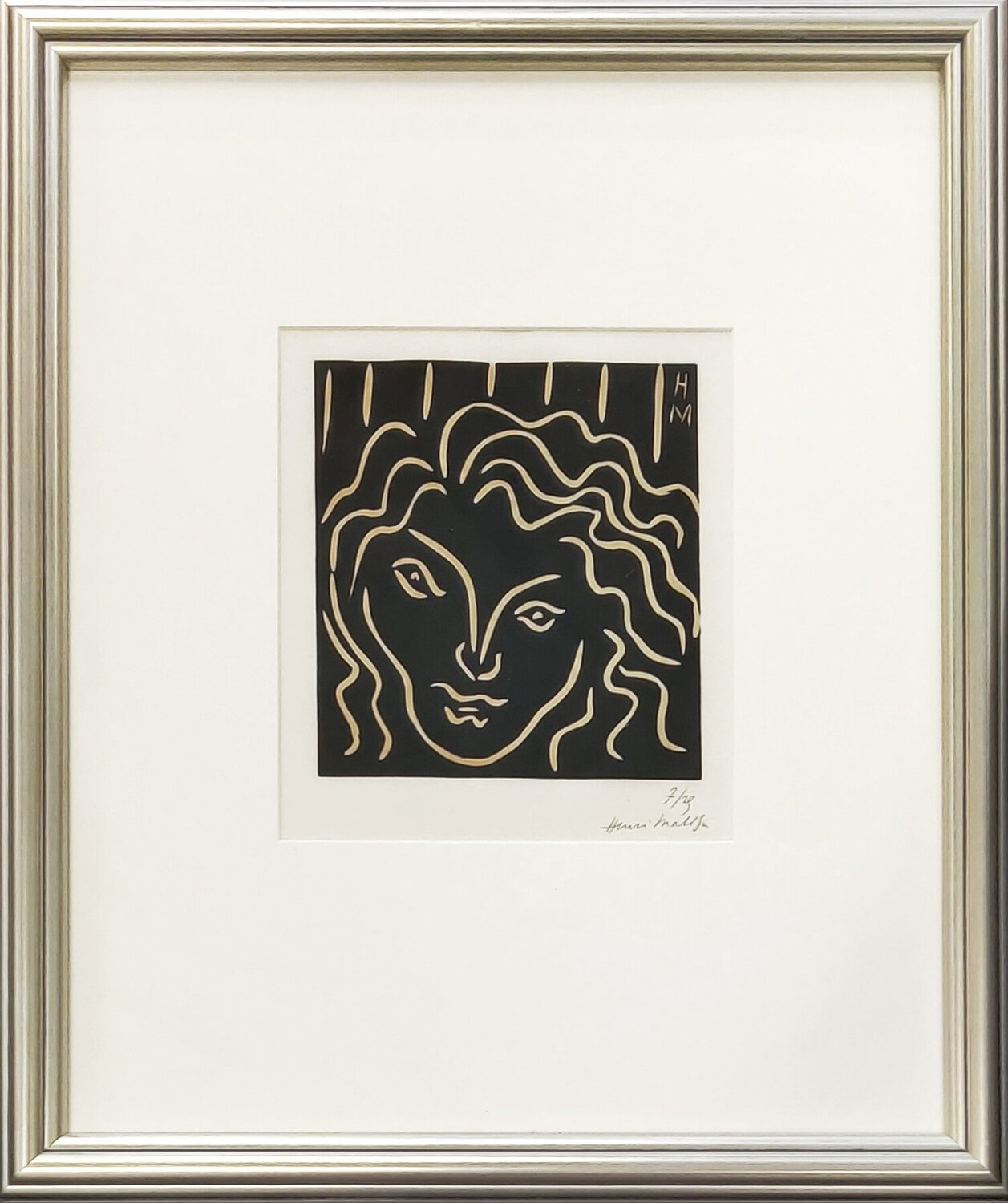 TETE DE FEMME EN MASCARON Henri Matisse Druck zu verkaufen