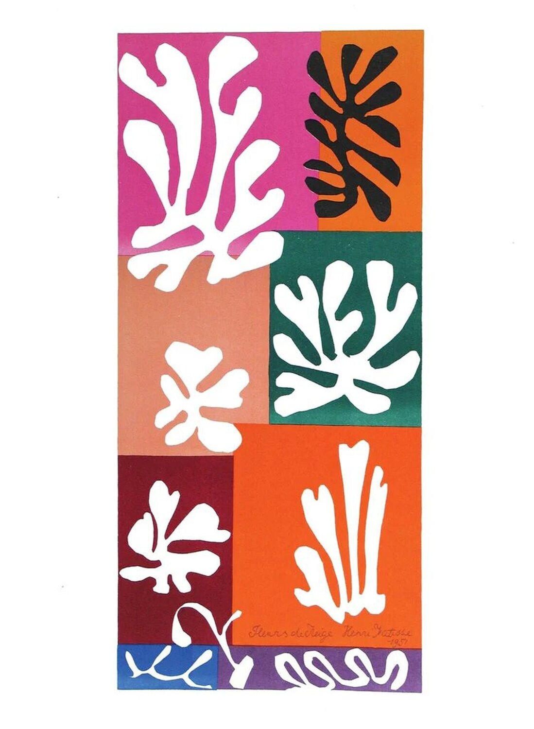 Matisse "Fleurs de Neige" Lithograph Henri Matisse