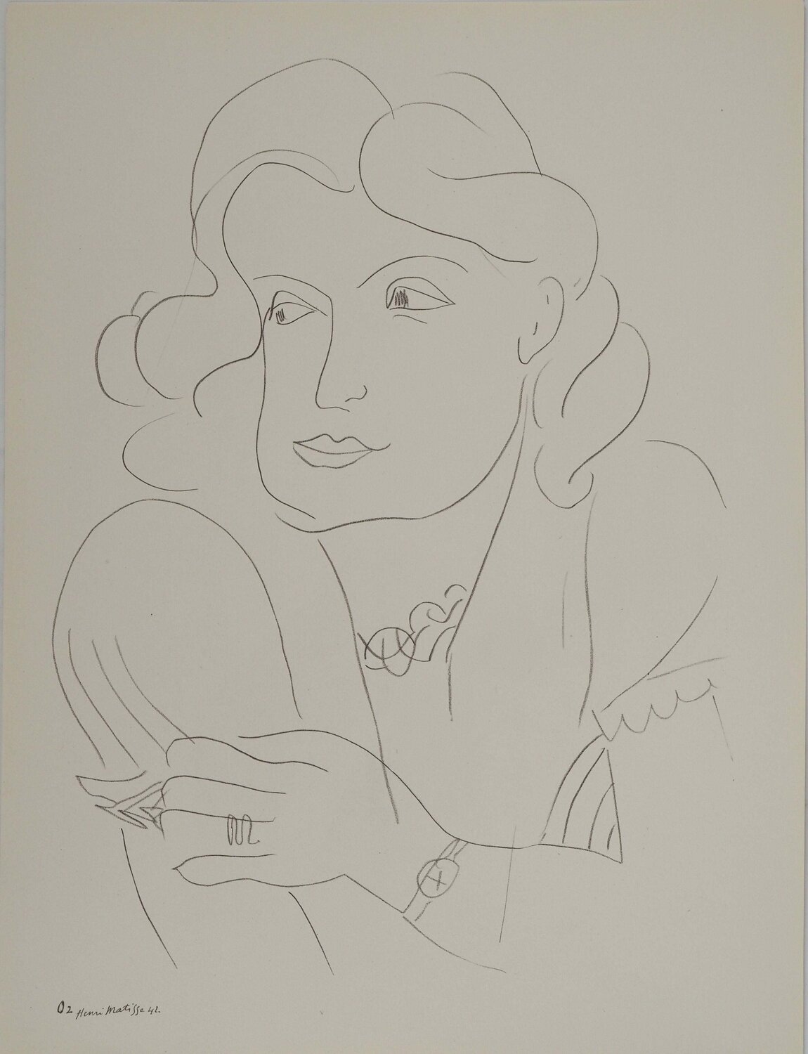 La femme pensante Henri Matisse Afdruk te koop