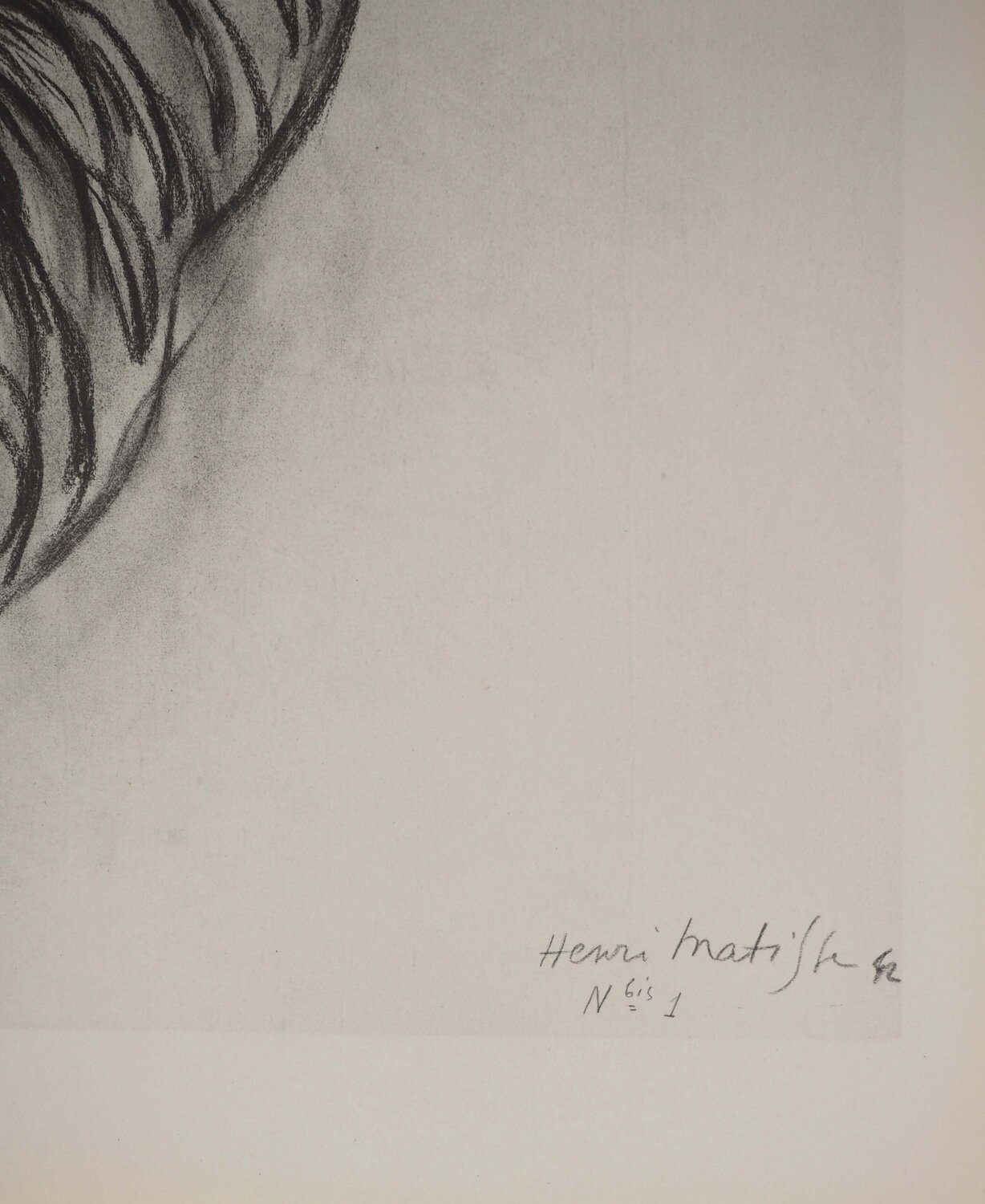 Etude de feuille Henri Matisse