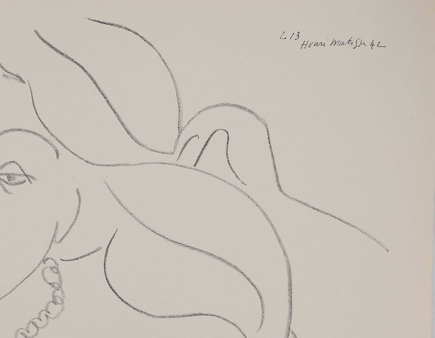 Modèle aux cheveux longs Henri Matisse