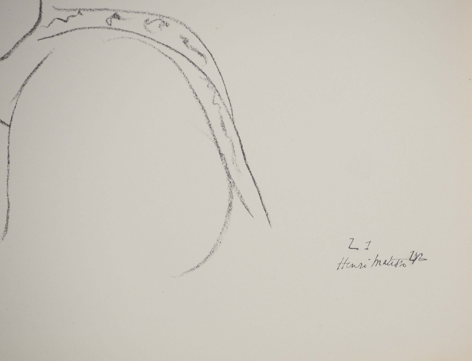Profil féminin Henri Matisse