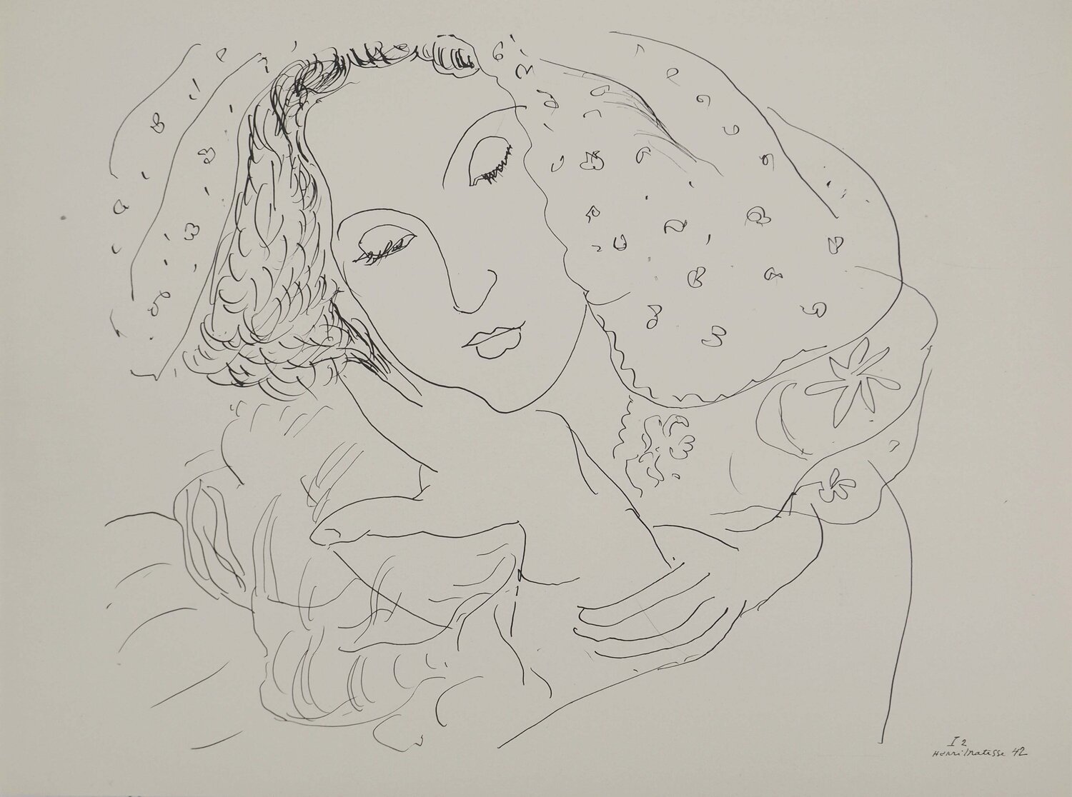 Jeune fille à la cape Henri Matisse Afdruk te koop
