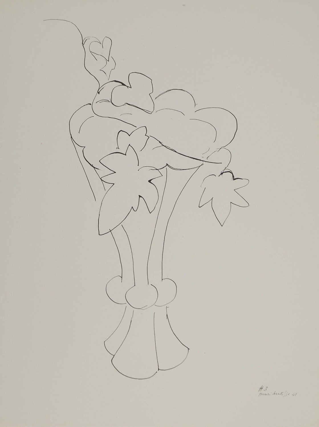 Vase fleuri, Lithographie signée Henri Matisse Print for sale