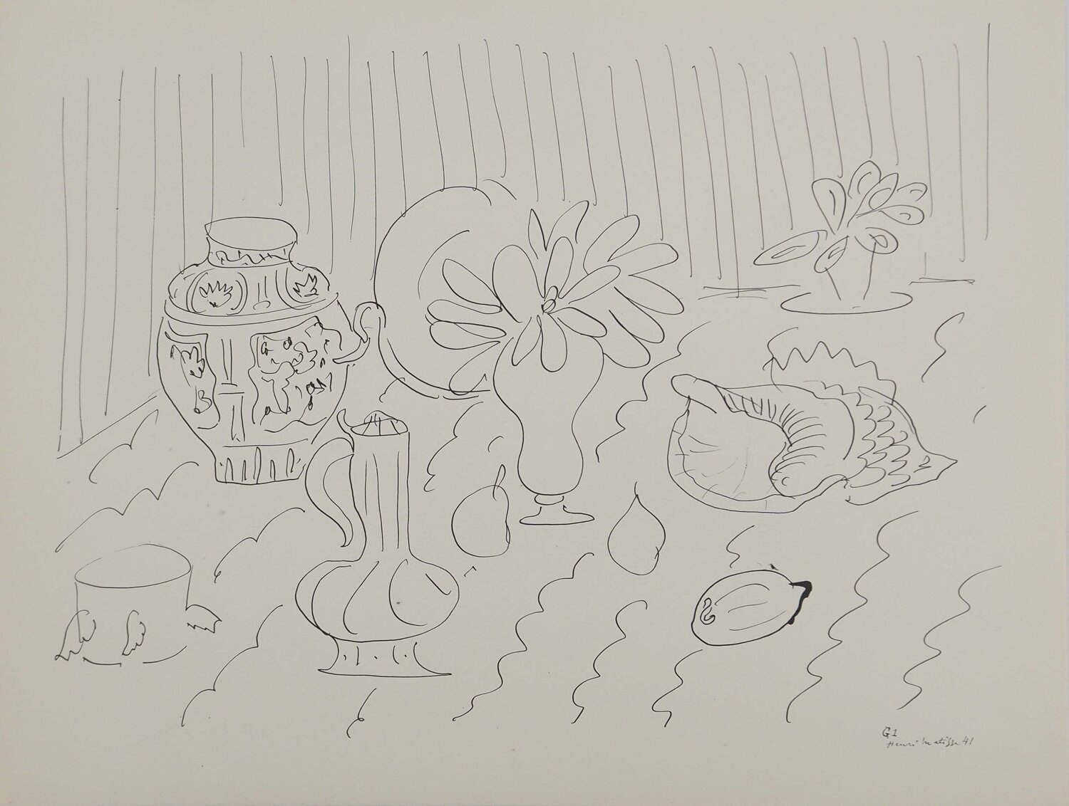 Nature morte à la céramique Henri Matisse Édition à vendre
