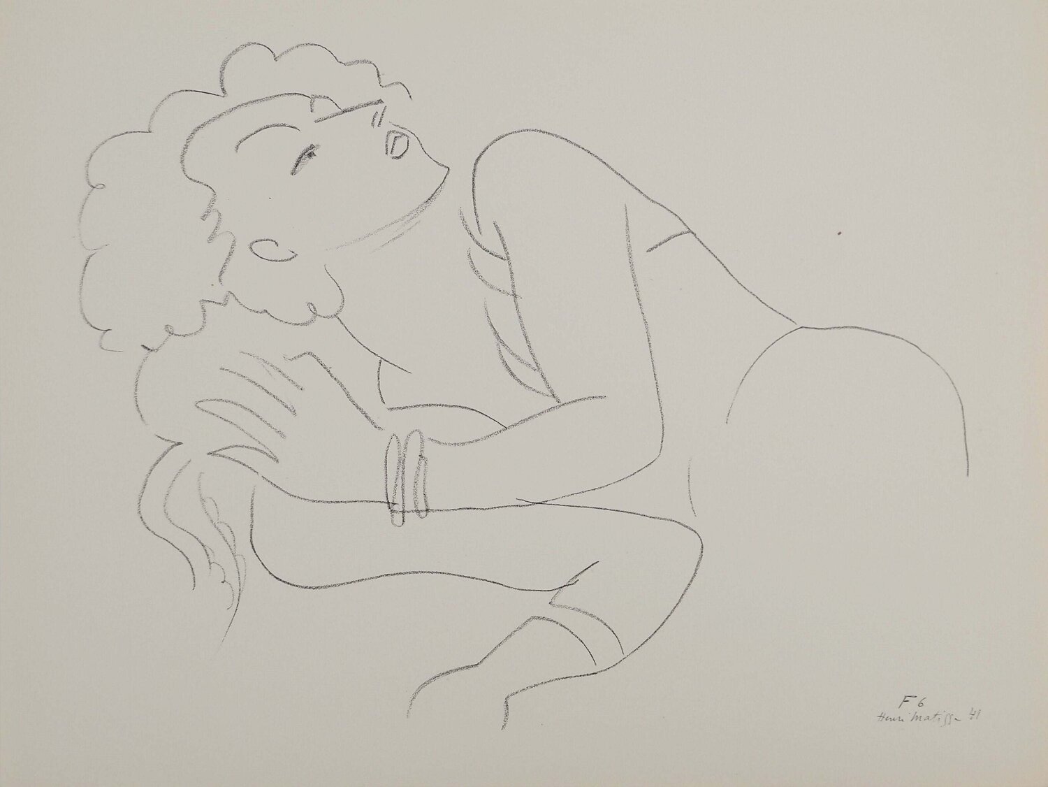 Jeune femme au bracelet Henri Matisse Druck zu verkaufen