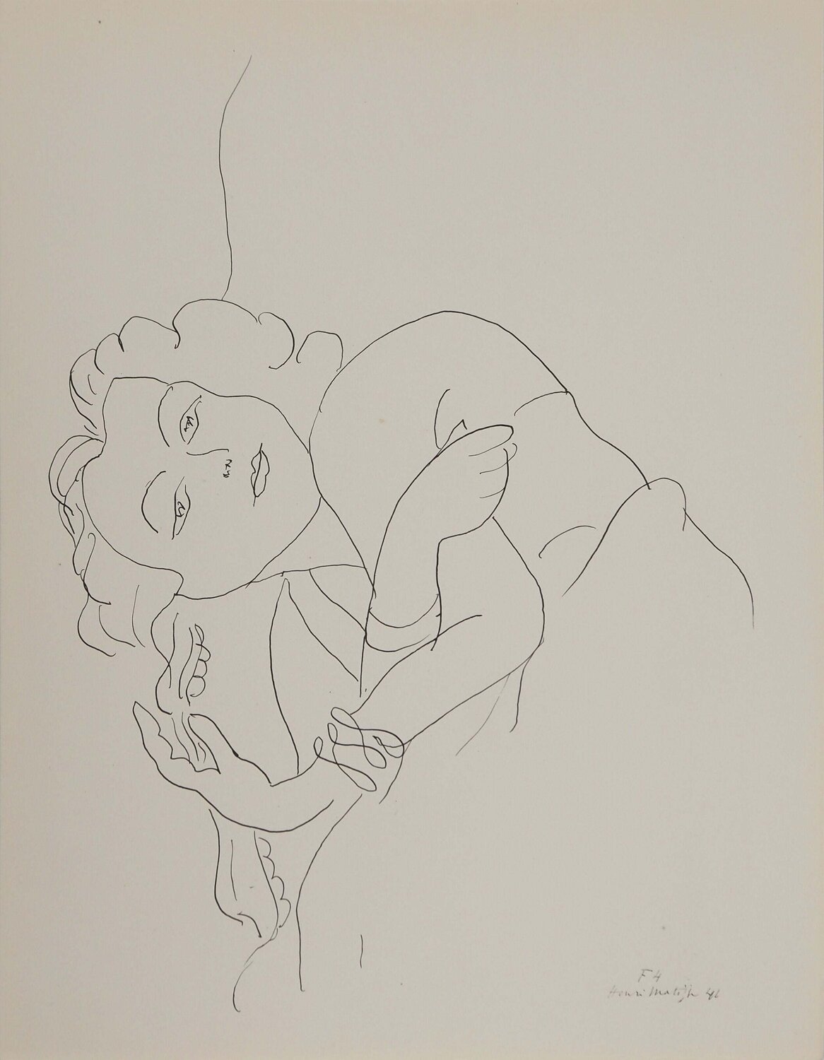 Visage enfantin Henri Matisse Afdruk te koop