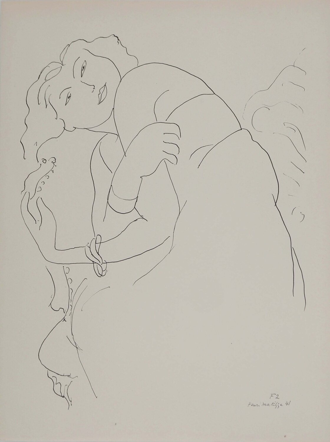 Actrice après représentation Henri Matisse Print for sale