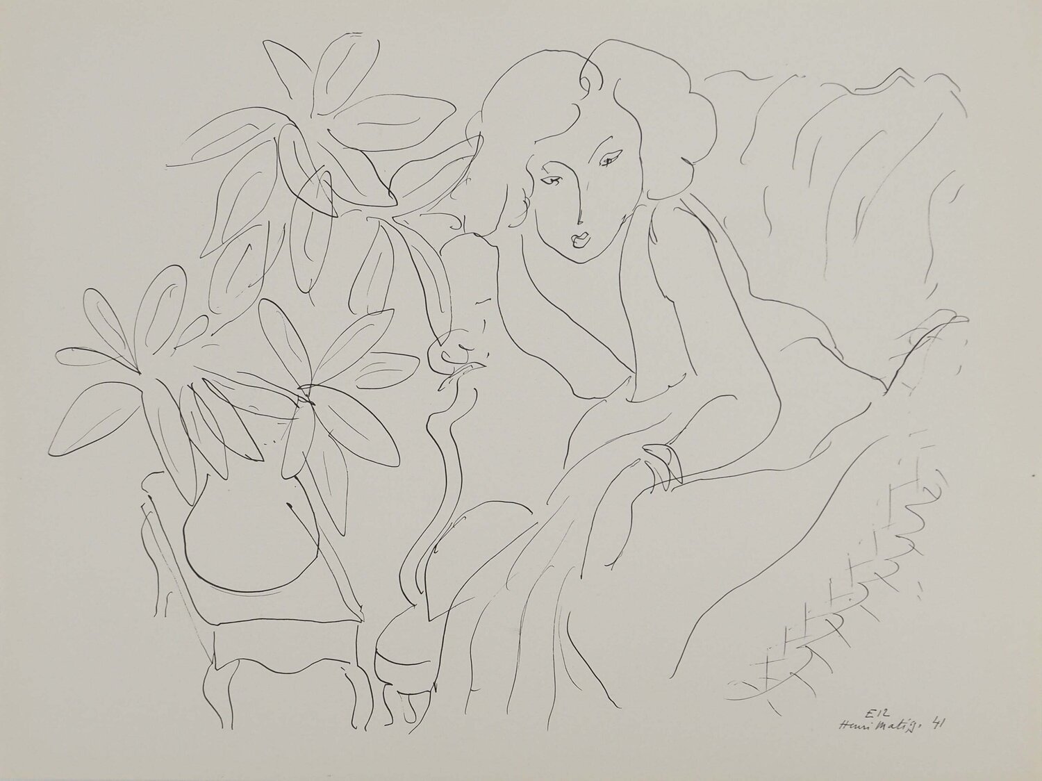 Au salon de thé Henri Matisse Stampa in vendita