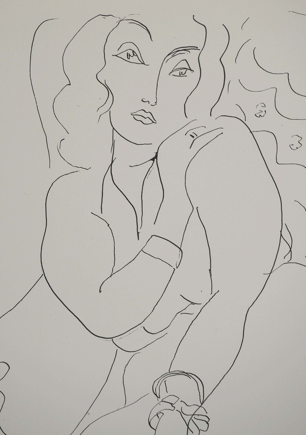 Jeune femme pudique Henri Matisse Druck zu verkaufen