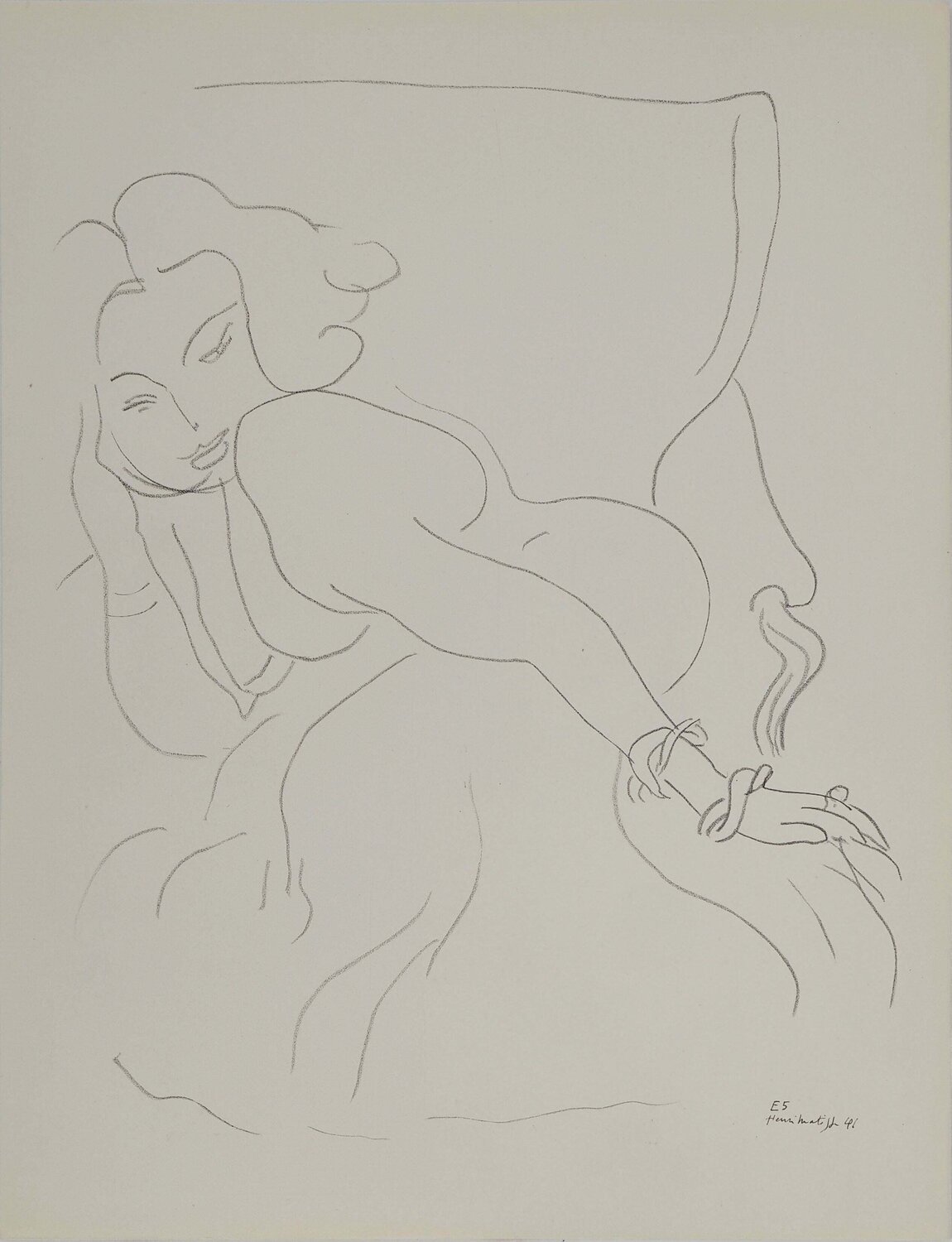 Muse aux bijoux précieux Henri Matisse Impresión en venta