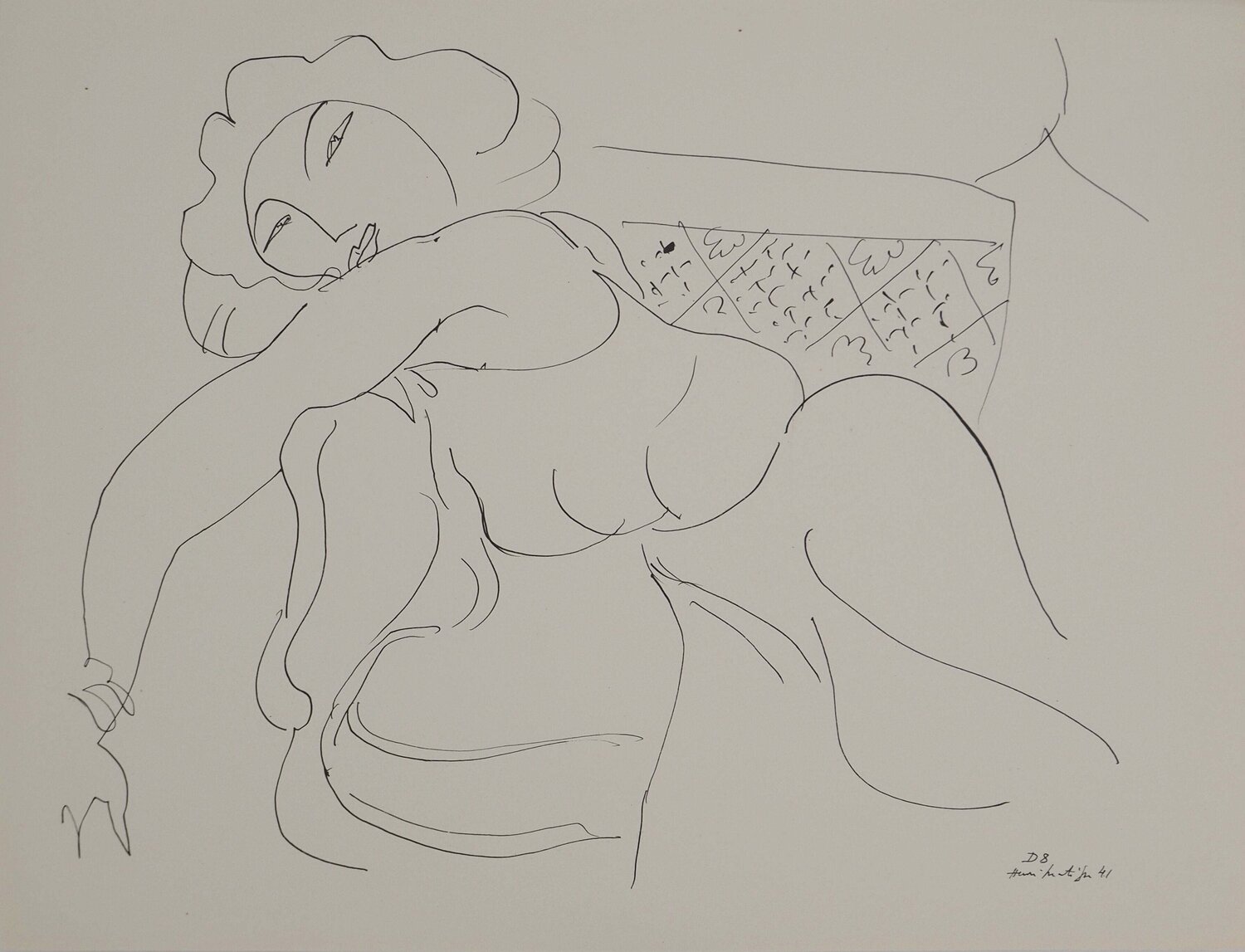 La langoureuse Henri Matisse Afdruk te koop