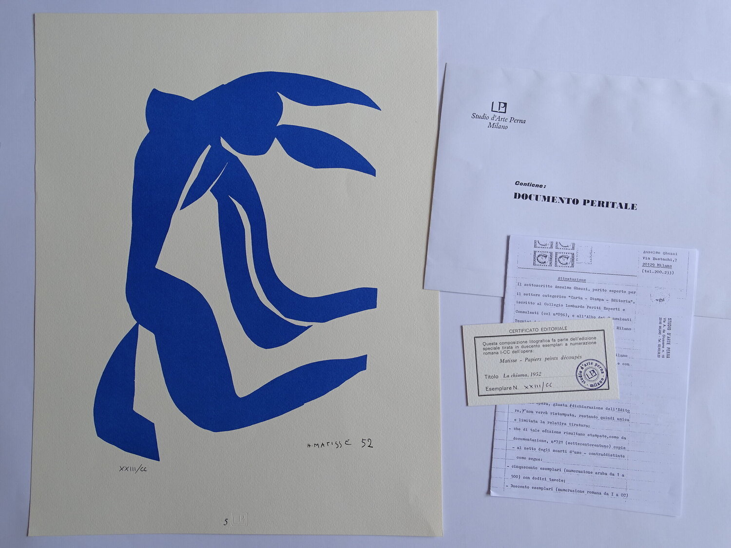 Blue composition girl Henri Matisse