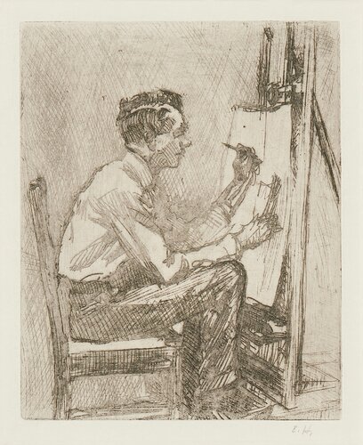 Portrait of Walter Tittle by Edward Hopper, 종이 for Sale on Singulart