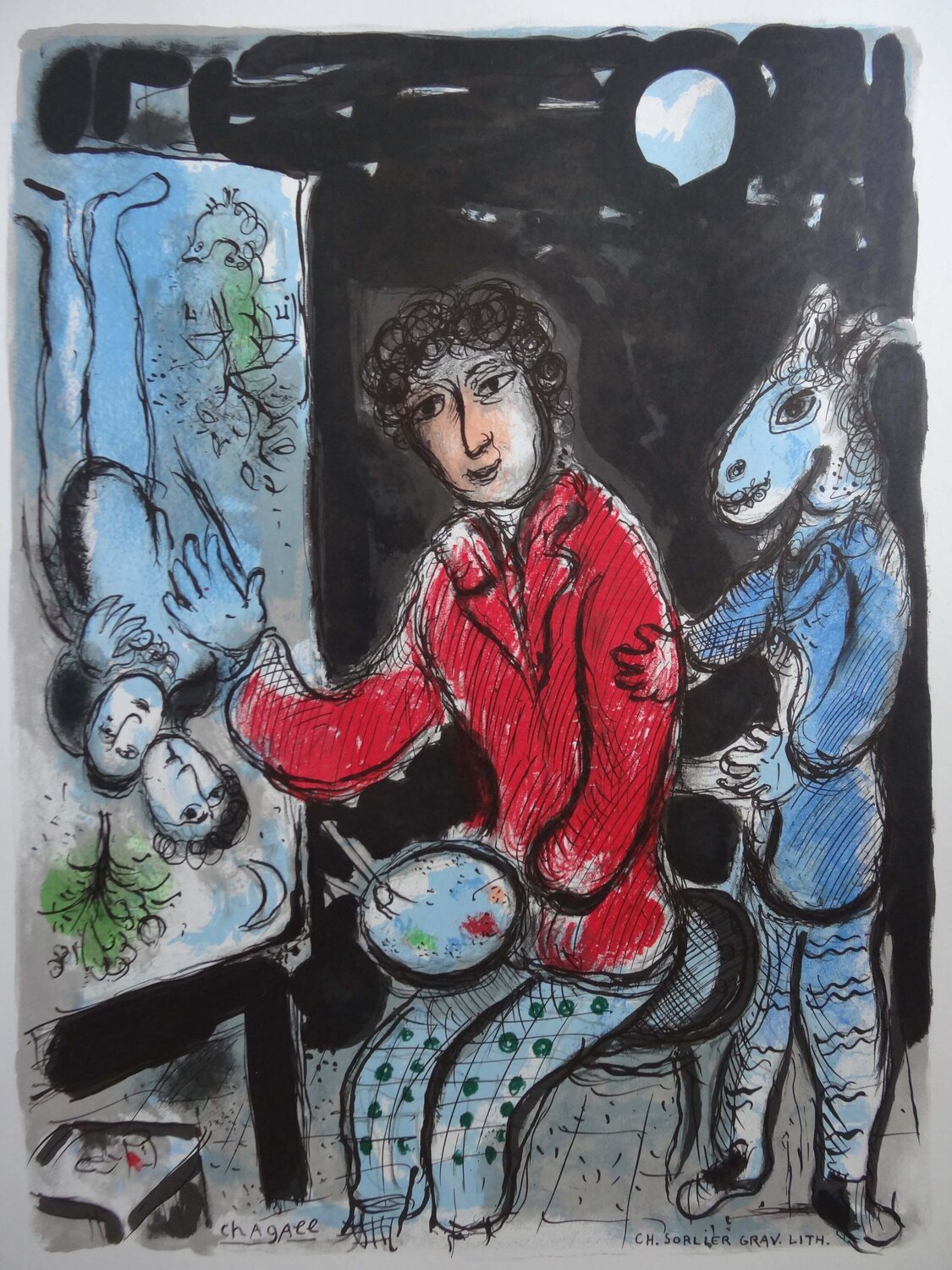 La Ruche et Montparnasse by Marc Chagall (1978) : Print