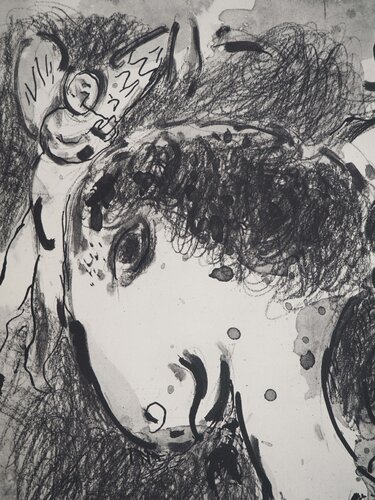 Le cavalier et l'ange (Vision de Zacharie) par Marc Chagall, Édition en vente sur Singulart